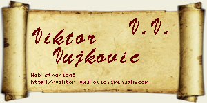 Viktor Vujković vizit kartica